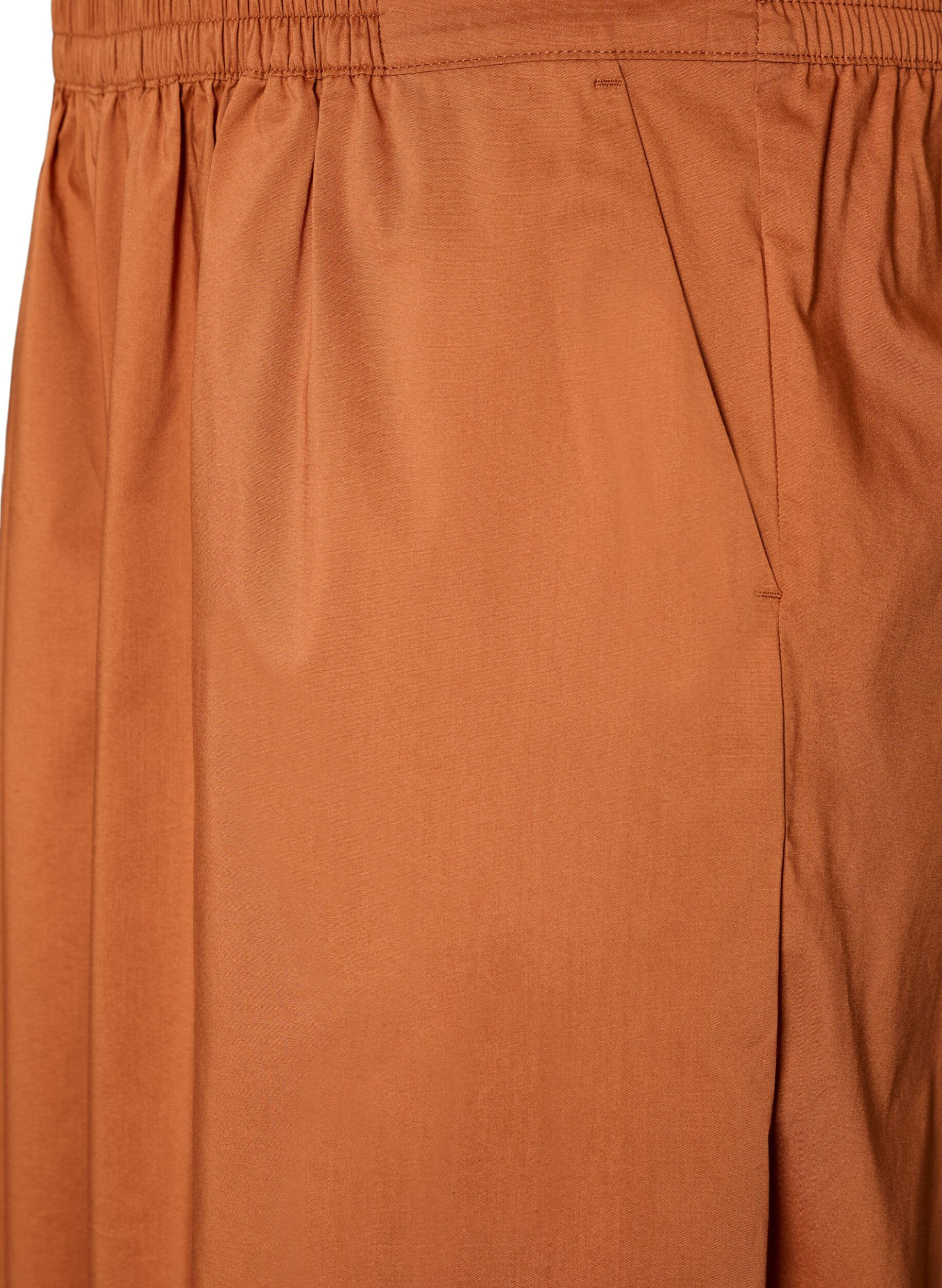 Zizzifashion Balloon trousers with pockets and an elasticated waistband, Brown, Packshot image number 2