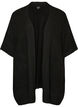 Cardigan with open front and wide sleeves, Black, Packshot image number 0