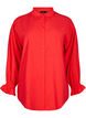 Shirt with long sleeves and ruffle details, Red, Packshot image number 0
