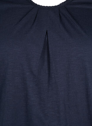 Cotton top with 3/4 sleeves, Navy Blazer, Packshot image number 2