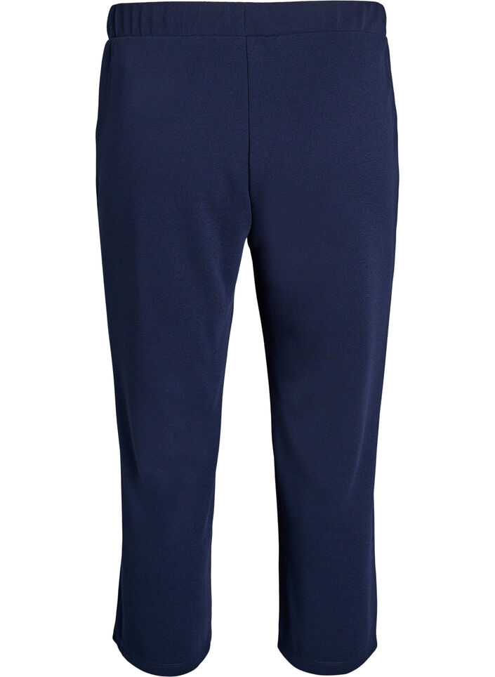 Loose trousers with 7/8 length, Blue, Packshot image number 1