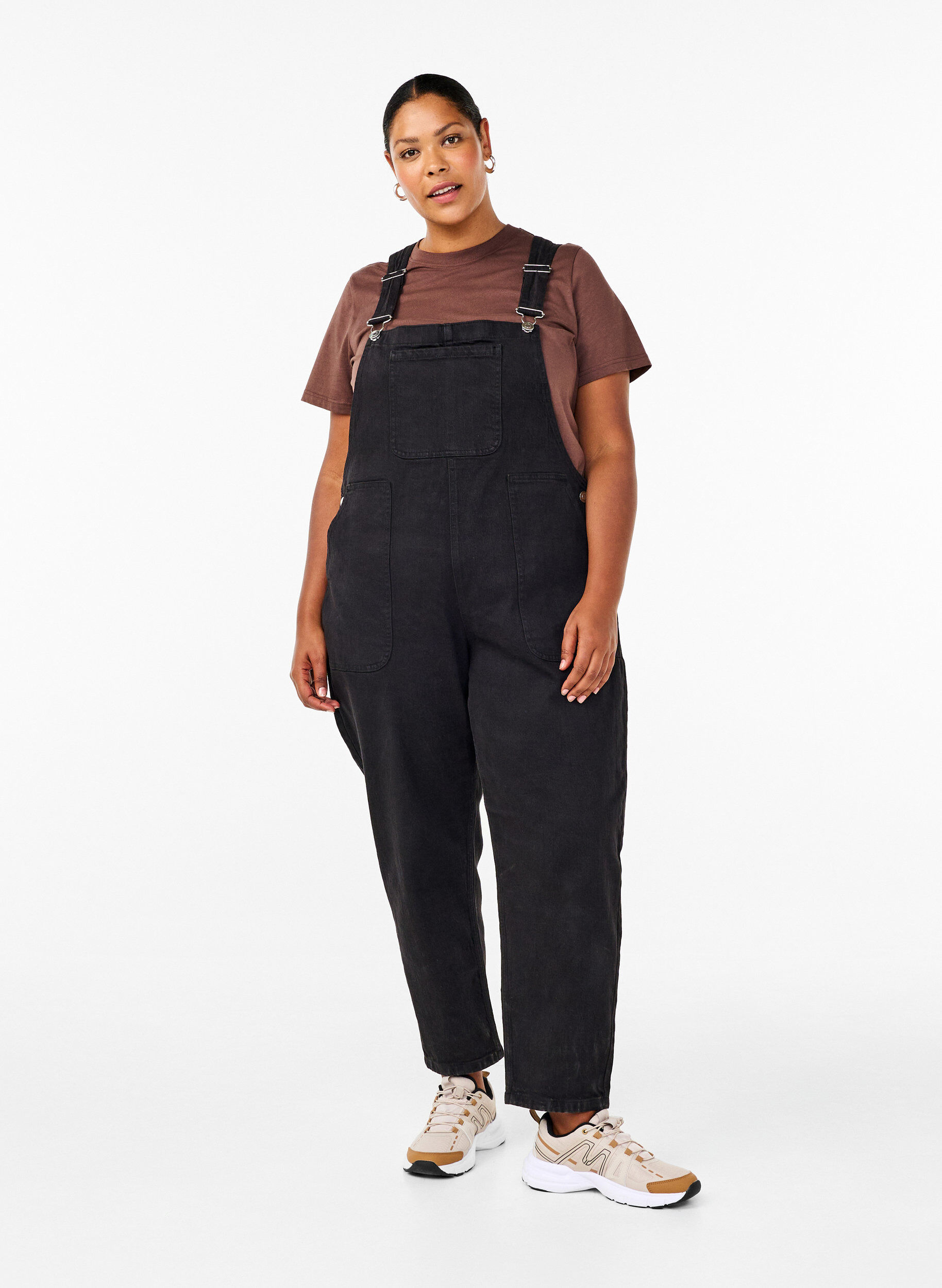 Zizzifashion Denim overalls, Black, Model image number 0