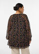Floral print A-line tunic, Black, Model image number 2