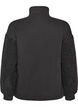 Sweatshirt with teddy sleeves and a high neck, Dark Grey, Packshot image number 1