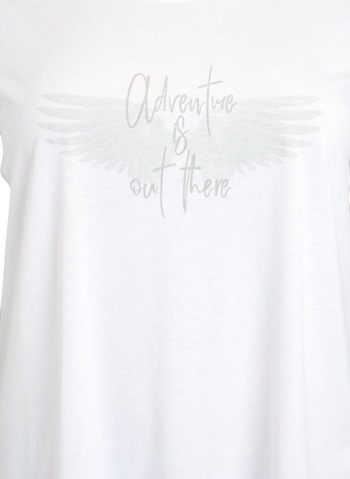 FLASH - T-shirt with motif, White, Packshot image number 2