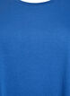 Short sleeve cotton blend T-shirt, Blue, Packshot image number 2