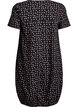 Short-sleeved cotton dress with print, Brown, Packshot image number 1