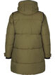 Puffer jacket with hood and contrast detailing, Green, Packshot image number 1