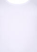 Solid color basic top in cotton, White, Packshot image number 2