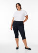 High waisted Amy capri jeans with super slim fit, Black, Model image number 0