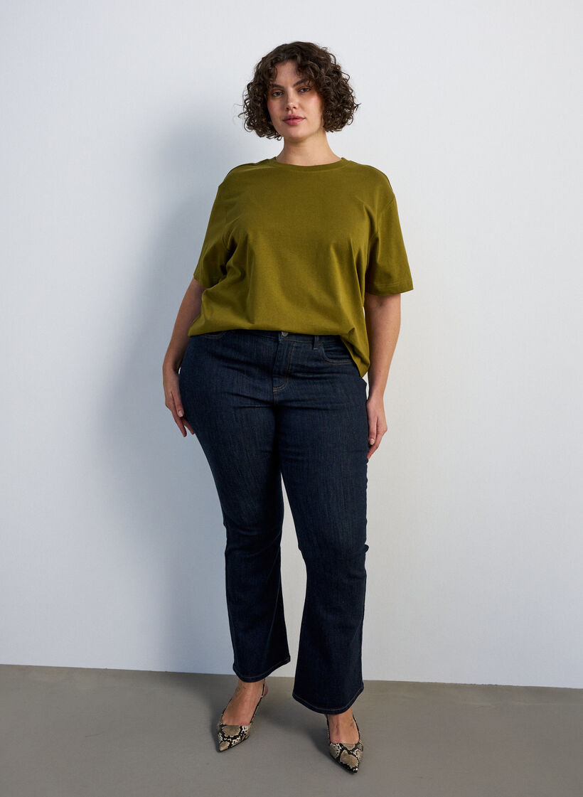 Boxy cotton T-shirt, 2262, Model image number 1