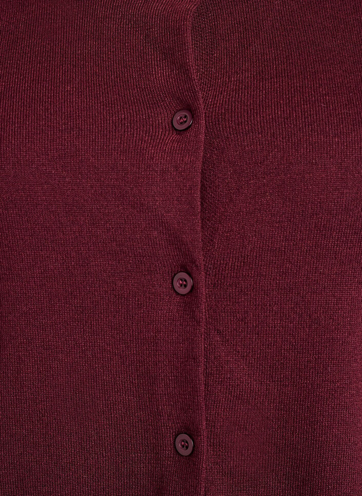 Fine-knit cardigan with round neck, Red, Packshot image number 2