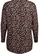 Leopard print blouse with long sleeves, Brown, Packshot image number 1