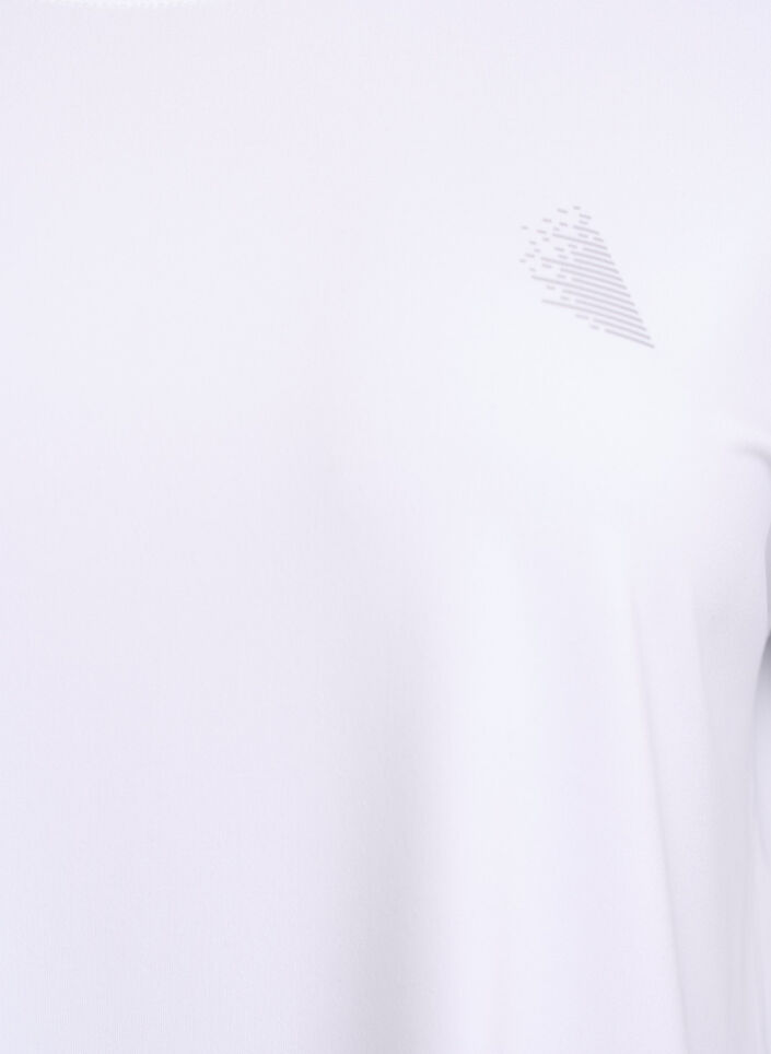 Solid-coloured training T-shirt, White, Packshot