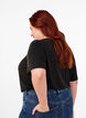 T-shirt with TENCEL™ Modal and round neck, Black, Model image number 2