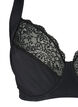 Full cover bra with padded straps, Black, Packshot image number 2