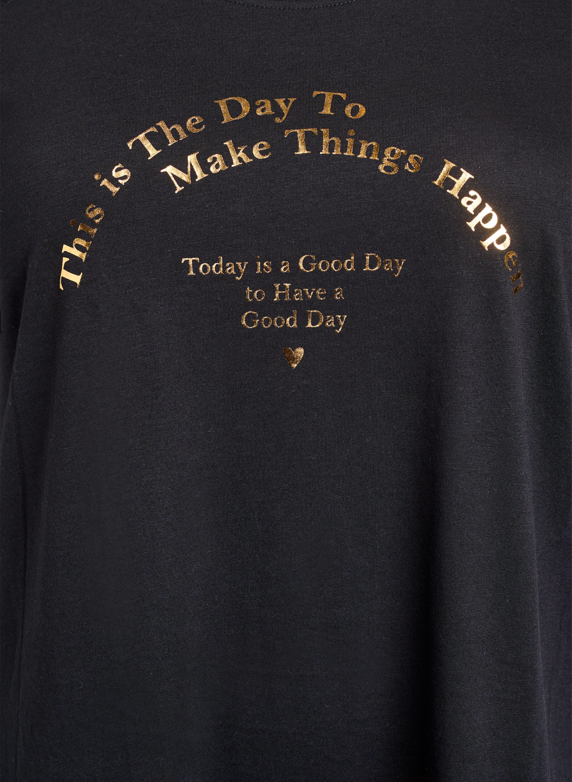 Zizzifashion FLASH - T-shirt with motif, Black, Packshot image number 2