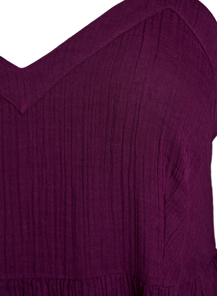 Cotton beach dress with narrow straps, Purple, Packshot image number 2
