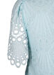 Crochet dress with short sleeves, Delicate Blue, Packshot image number 3