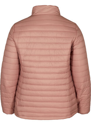 Short quilted jacket with a zip, Burlwood, Packshot image number 1