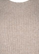 Rib-knit dress with slit, Simply Taupe Mel., Packshot image number 2