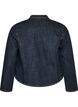 Fitted denim jacket with zip, Blue, Packshot image number 1