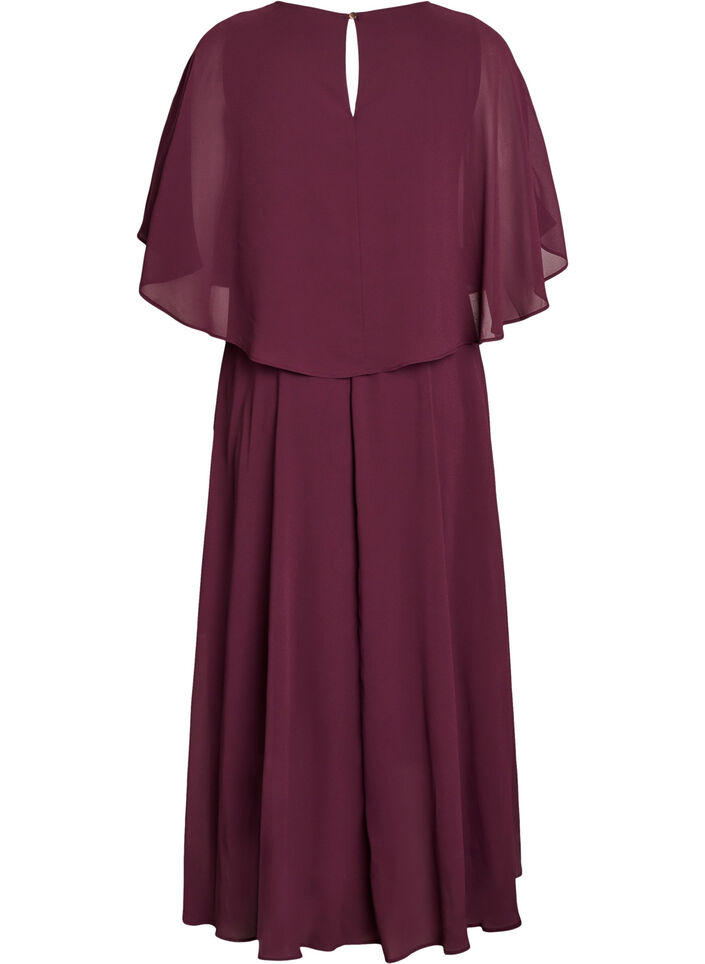 A-line maxi dress with short sleeves, Winetasting, Packshot image number 1