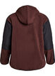 Hooded fleece jacket with pockets, Brown, Packshot image number 1