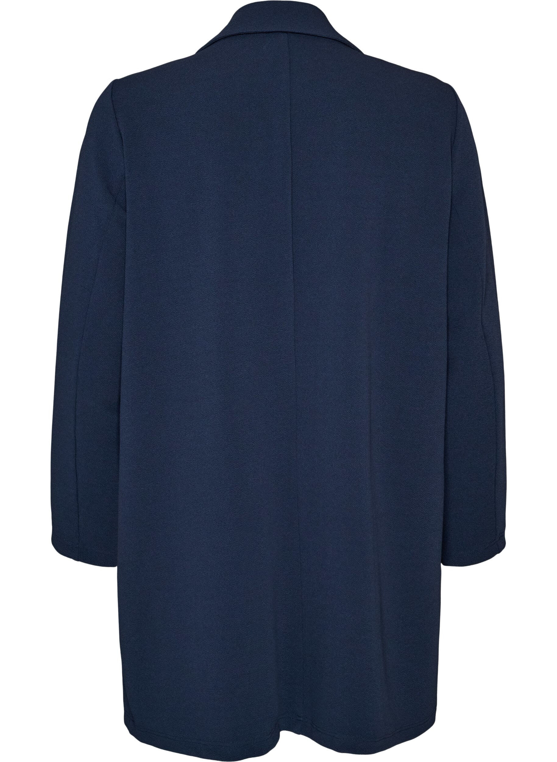 ZizzifashionLong blazer with pockets, Blue, Packshot image number 1