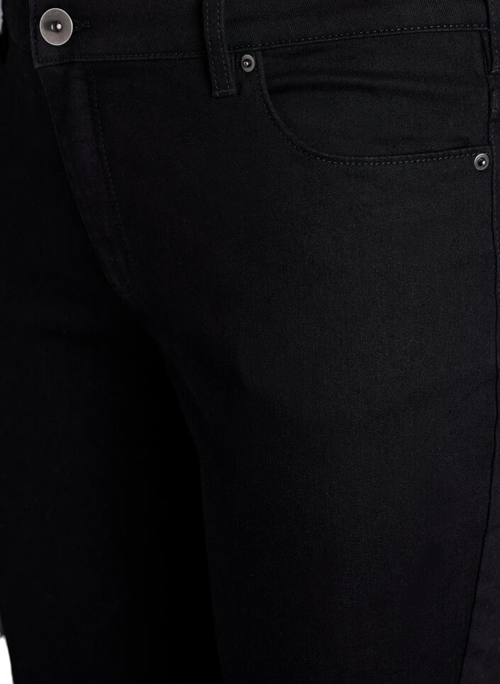 Slim fit Emily jeans with regular waist, Black, Packshot image number 2