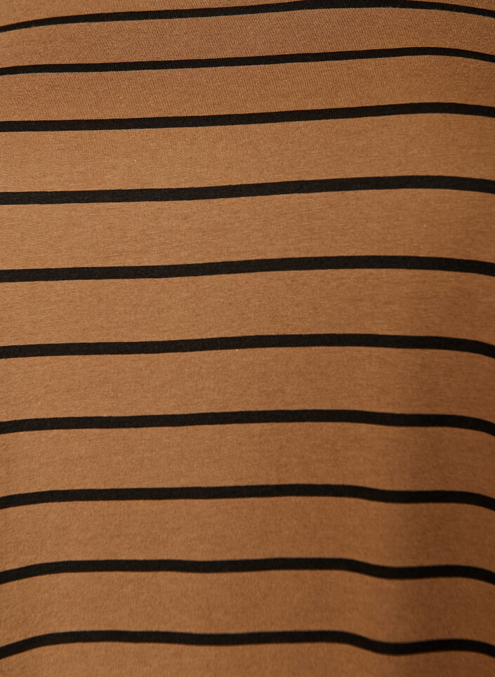 2-pack T-shirt dress with short sleeves, Brown, Packshot image number 2