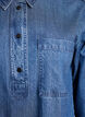 Loose denim shirt with 3/4-sleeves, Blue, Packshot image number 2