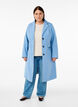 Long coat with a slit at the back, Light Blue, Model image number 1