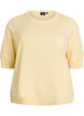 FLASH - Fine-knit blouse with short sleeves, Yellow, Packshot image number 0