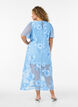 Mesh dress with floral appliqu&eacute;s, Light Blue, Model image number 1