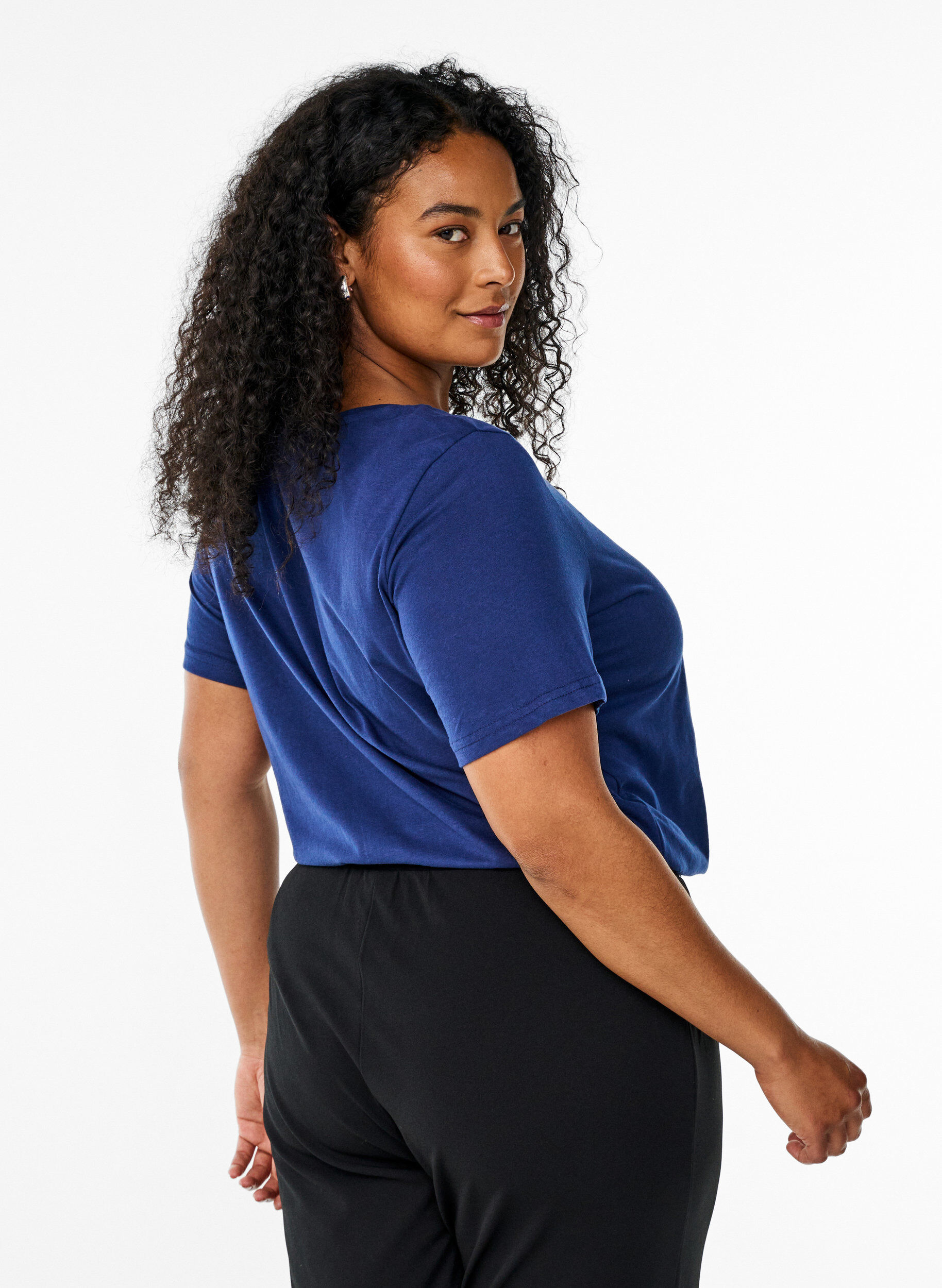 Zizzifashion FLASH - T-shirt with motif, Blue, Model image number 2