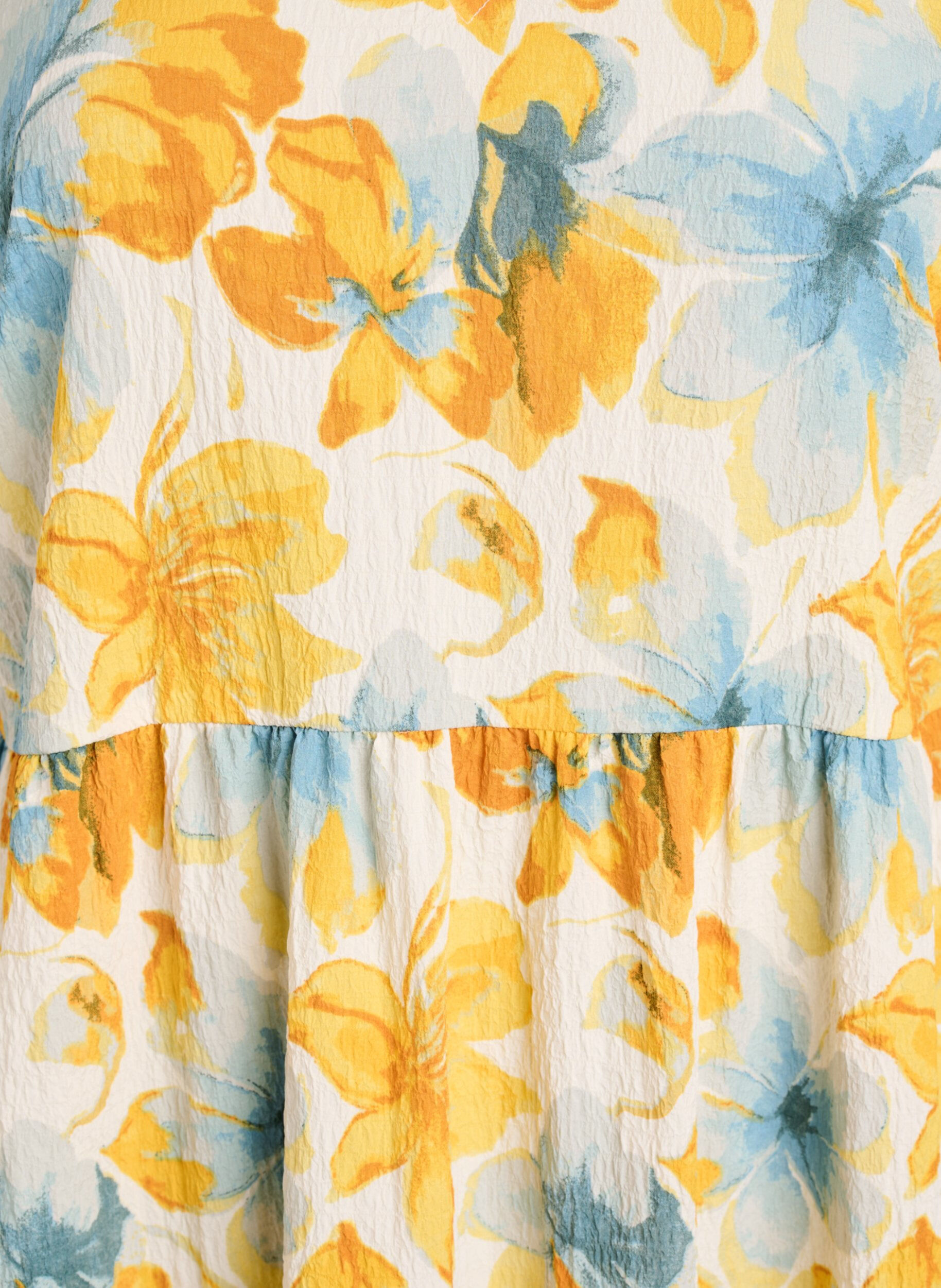 ZizzifashionShort A-line dress, Yellow, Packshot image number 2