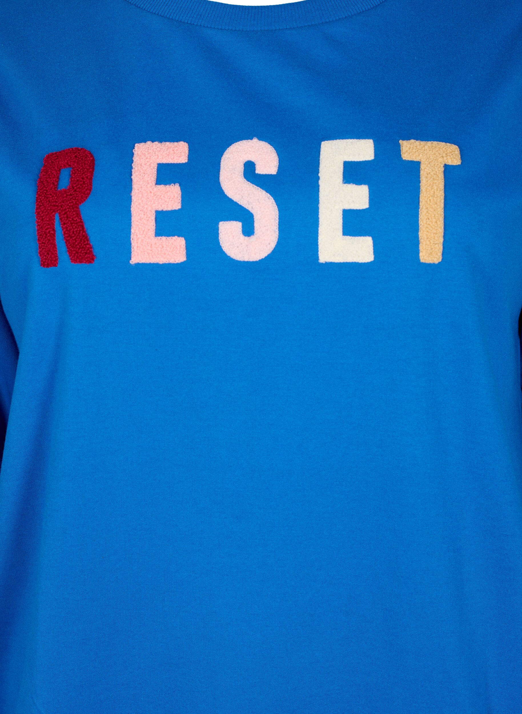 Zizzifashion Sweatshirt with text, Victoria b. W. Reset, Packshot image number 2