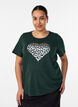T-shirt with motif, Green, Model image number 0
