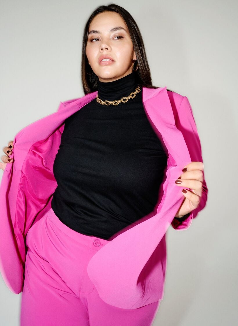 Classic blazer with pockets, Festival Fuchsia, Image image number 0