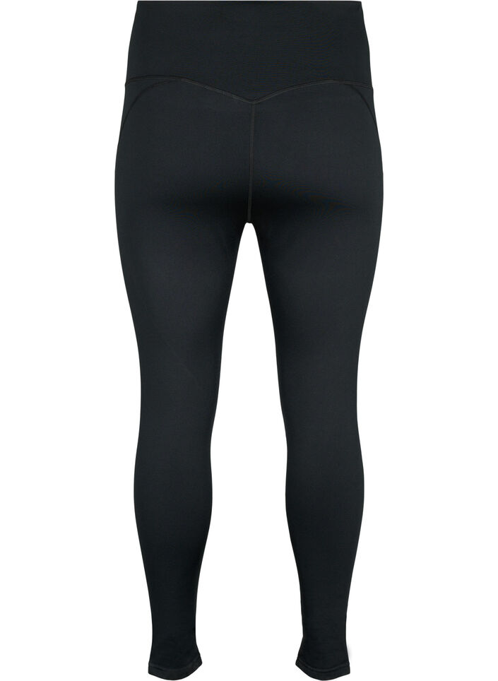 Training tights with fleece lining, Black, Packshot image number 1