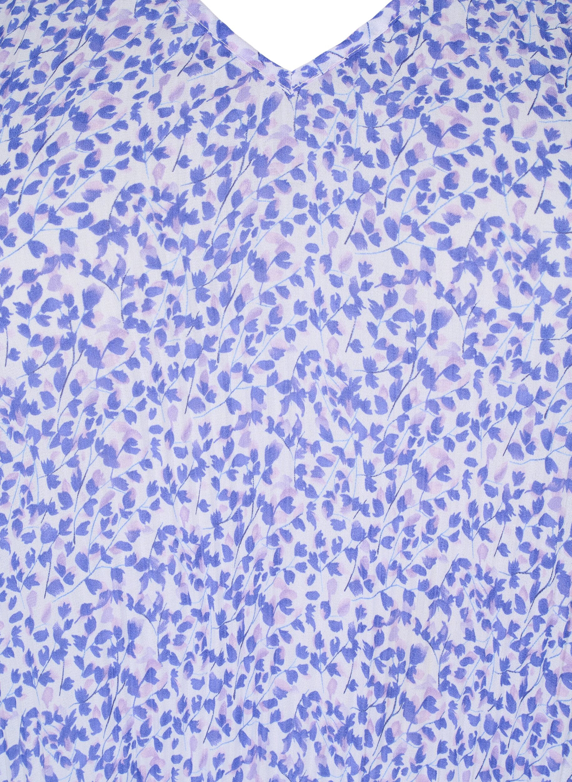 Zizzifashion Pleated floral blouse, Small Flower AOP, Packshot image number 2