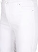 Tight fitting denim shorts with a high waist, Bright White, Packshot image number 2