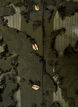 Blouse with frayed threads and texture, Green, Packshot image number 2