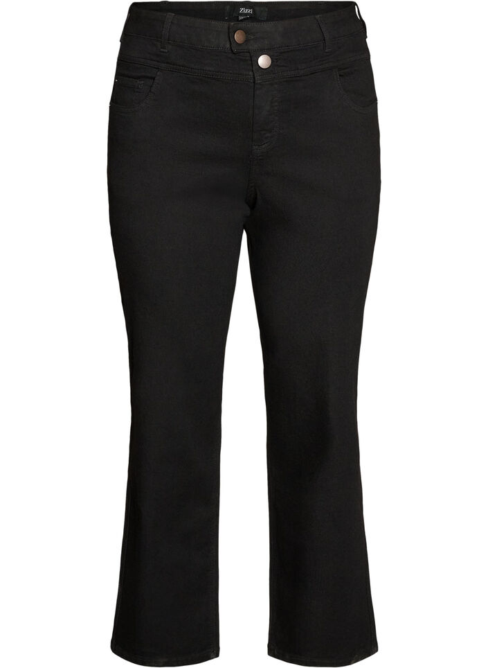 Regular fit Gemma jeans with a high waist, Black, Packshot image number 0