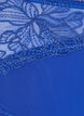 Microfiber panties with floral lace, Blue, Packshot image number 2