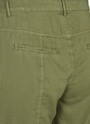 3/4 length lyocell trousers, Ivy green, Packshot image number 3