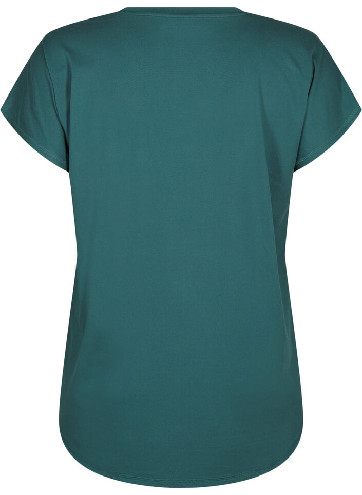 V-neck training t-shirt, Bistro Green, Packshot image number 1