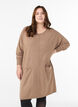 Short knit dress with centre seam and pockets, Brown, Model image number 0