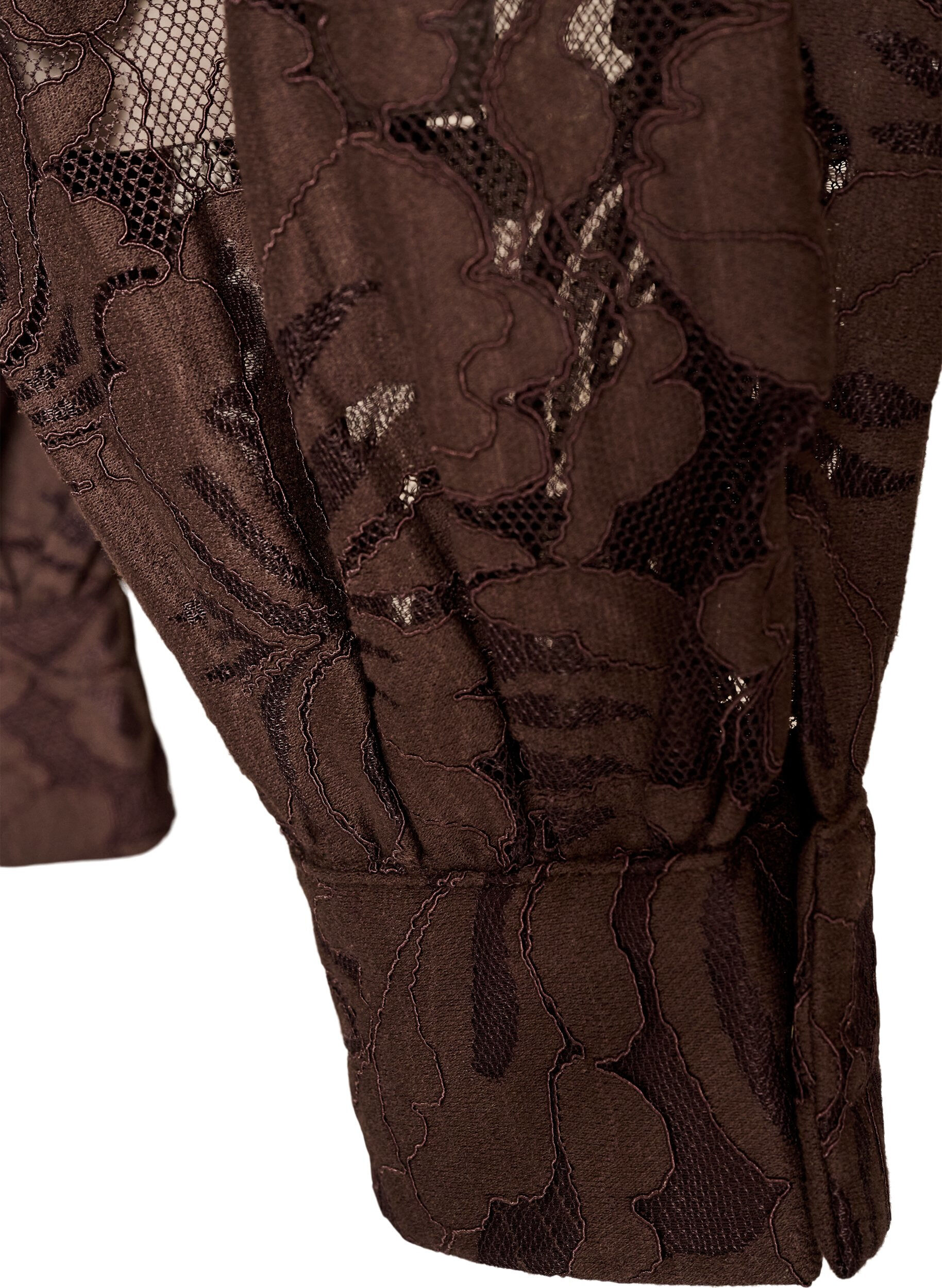ZizzifashionLace balloon trousers with inner shorts, Brown, Packshot image number 3